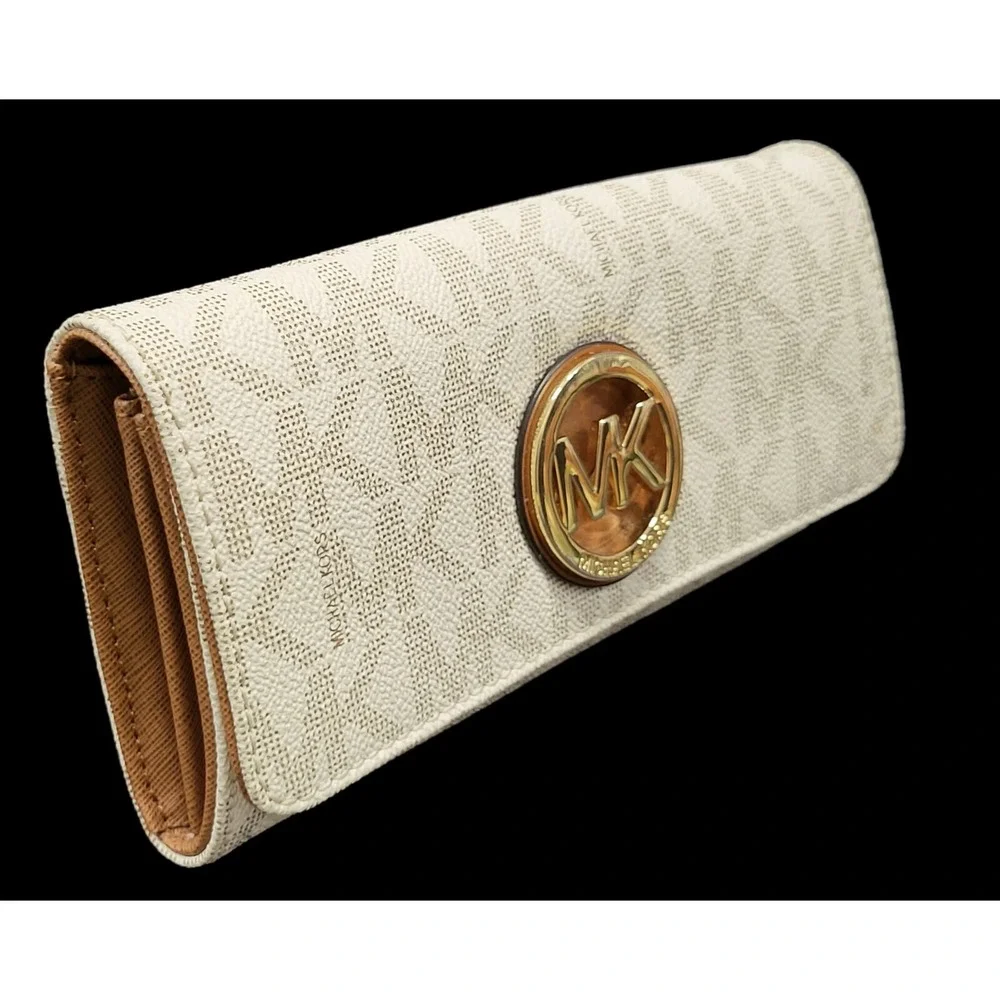 Michael Kors - Fulton White‎ Leather Wallet